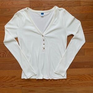 Old Navy Ribbed Henley Long Sleeve